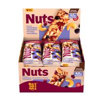 Barra de Castanha, Amendoim e Fruta Vermelhas Nuts 12un de 25g - Banana Brasil Barra de Castanha, Amendoim e Fruta Vermelhas Nuts 12un de 25g - Banana Brasil