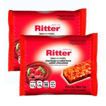 Barra de Cereais Ritter Morango e Cobertura Sabor Chocolate 3 Unidades de 25g Kit com duas unidades Barra de Cereais Ritter Morango e Cobertura Sabor Chocolate 3 Unidades de 25g Kit com duas unidades