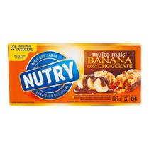 Barra de Cereal Banana Com Chocolate Nutry 66g Barra de Cereal Banana Com Chocolate Nutry 66g