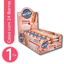 Barra de Cereal Nutry Morango com Chocolate Display com 24 Unidades Barra de Cereal Nutry Morango com Chocolate Display com 24 Unidades
