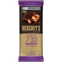 Barra de Chocolate Amargo 73 Cacau Amêndoas e Toffee Special Dark 80g Hersheys