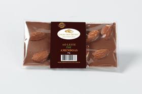 Barra de Chocolate ao Leite com Amêndoas Sem glúten 33 g Cacau dos Deuses