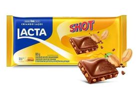 Barra De Chocolate Ao Leite Com Amendoim Shot Lacta - 90G