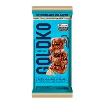 Barra de chocolate ao leite com crispy de quinoa zero adição de açúcares 80g Barra de chocolate ao leite com crispy de quinoa zero adição de açúcares 80g