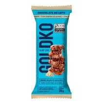 Barra de Chocolate ao Leite com Crispy de Quinoa Zero Adição de Açúcares GoldKo 20g