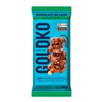Barra de chocolate ao leite com pedaços de avelã zero adição de açúcares 80g Barra de chocolate ao leite com pedaços de avelã zero adição de açúcares 80g