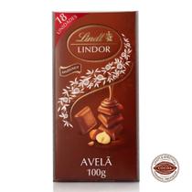 Barra de Chocolate ao Leite e Avelãs Lindt Lindor 100g Barra de Chocolate ao Leite e Avelãs Lindt Lindor 100g