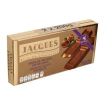 Barra de chocolate belga gourmet jacques ao leite com avelãs 200g importado premium Barra de chocolate belga gourmet jacques ao leite com avelãs 200g importado premium