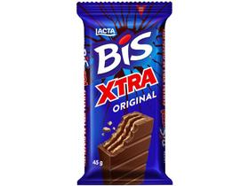 Barra de Chocolate Bis Xtra Original Ao Leite - 45g Lacta