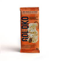 Barra de chocolate branco com cookies zero adição de açúcares 80g