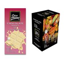 Barra de Chocolate Branco Diet 50% Cacau Ouro Moreno 80g - Caixa com 10