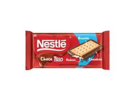 Barra De Chocolate Choco Trio Biscoito Recheio Ao Leite 90g - Nestle - Nestlé