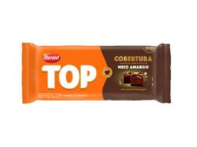 Barra De Chocolate Cobertura Top Meio Amargo 1,01kg - Harald