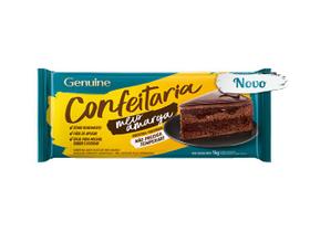 Barra De Chocolate Confeitaria Meio Amargo 1kg - Genuine