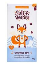 Barra De Chocolate Cookies 55 Super Vegan 95g Barra De Chocolate Cookies 55 Super Vegan 95g