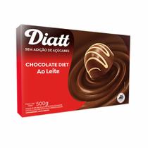 Barra De Chocolate Diet Ao Leite 500g - Diatt