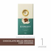 Barra de Chocolate Expressus Kakaw Belga Branco com Cookies