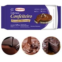 Barra de Chocolate Meio Amargo Fracionado Confeiteiro 1,01kg - Mavalério