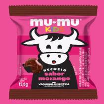 Barra de Chocolate Recheado Mu-Mu Kids Morango 15,6g Neugebauer
