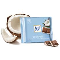 Barra de chocolate ritter sport sabor coconut 100g