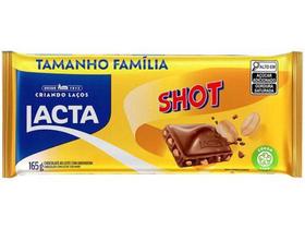 Barra de Chocolate Shot Ao Leite com Amendoim - 165g Lacta