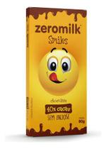 Barra de Chocolate Smiles Zeromilk 40% Cacau Tudo Zero Leite 80G