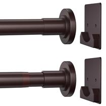 Barra de cortina de chuveiro CorkLatta Matte Bronze em Aço Inoxidável Barra de cortina de chuveiro CorkLatta Matte Bronze em Aço Inoxidável