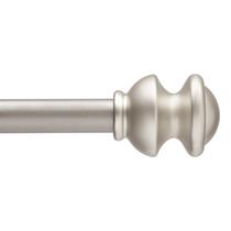 Barra de cortina de janela Kenney Kendall Knob Brushed Nickel
