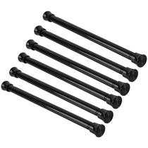 Barra de cortina de tensão de mola KXlife ajustável de 29 a 42 cm, pacote com 6 Barra de cortina de tensão de mola KXlife ajustável de 29 a 42 cm, pacote com 6