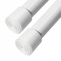 Barra de cortina de tensão LGQXGO Spring Tension 66 a 99 cm branca, pacote com 2 Barra de cortina de tensão LGQXGO Spring Tension 66 a 99 cm branca, pacote com 2