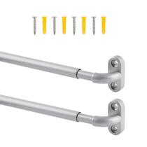 Barra de cortina TYRON, faixa parafusada ajustável de 76 a 102 cm, pacote com 2