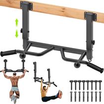 Barra de dominadas SELEWARE ajustable para montaje en vigas, soporta hasta 181 kg Barra de dominadas SELEWARE ajustable para montaje en vigas, soporta hasta 181 kg