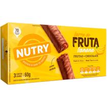 Barra de Fruta Nutry Banana com Chocolate 60g com 3 Unidades de 20g cada