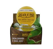 Barra de Frutas Cacau e Banana Orgânica 30g Selva e Paz 12 Unidades