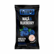 Barra De Frutas Maçã E Bluberries Natural Sem Açúcar - Natikos 12 Unidades 30g