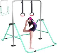 Barra de ginástica FBSPORT de altura ajustável para crianças (verde)