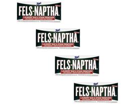 Barra de lavanderia e removedor de manchas Fels Naptha 150 ml, pacote com 4 Barra de lavanderia e removedor de manchas Fels Naptha 150 ml, pacote com 4