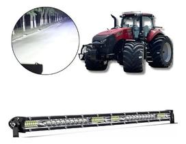 Barra De Led 22 104w 12000l Ultra Forte P/ Trator Ecaminhão
