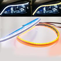 Barra de led flexível externa sequencial farol drl e seta 45 cm Barra de led flexível externa sequencial farol drl e seta 45 cm