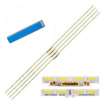 Barra de LED Premium TV UN75AU8000G - Kit completo 4 barras CWF Parts - Alta durabilidade