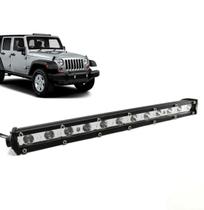 Barra de led regua slim 36w c/ 12 led 34cm bi-volt 9-36v branco - bwx