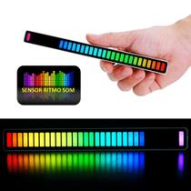 Barra De Led Rítmica Colorido RGB 32 Leds Ativação Por Batida da Música KPFR508 - K n u p