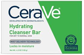 Barra de limpeza CeraVe Hidratante Sem Sabonete 130 ml com 5% de creme