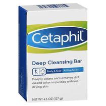 Barra de limpeza profunda Cetaphil 4.5 Oz da Cetaphil (pacote com 4)