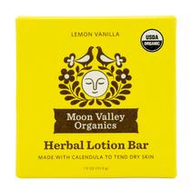 Barra de loção à base de ervas Moon Valley Organics Moon Melt Lemon Vanilla