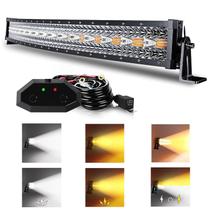 Barra de Luz LED Curvada ASLONG 32" 180W Branco Âmbar Strobo Barra de Luz LED Curvada ASLONG 32" 180W Branco Âmbar Strobo