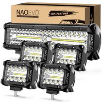 Barra de luz LED e luzes de cápsula NAOEVO 30cm e 10cm para carro