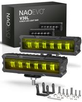 Barra de luz LED NAOEVO 15cm 50W 2000LM Lens Spot Lights 2 unidades