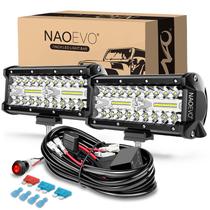 Barra de luz LED NAOEVO 7 polegadas 240W 24.000LM Offroad Truck Boat UTV Barra de luz LED NAOEVO 7 polegadas 240W 24.000LM Offroad Truck Boat UTV