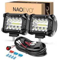 Barra de luz LED NAOEVO Spot Flood de 4 polegadas para caminhão-barco ATV UTV Barra de luz LED NAOEVO Spot Flood de 4 polegadas para caminhão-barco ATV UTV
